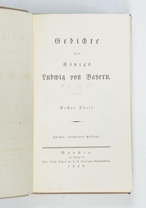 Gedichte des Königs Ludwig von Bayern. 2., verm. Auflage. 2 Bände.