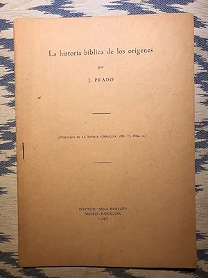 Seller image for La historia bblica de los orgenes for sale by Campbell Llibres