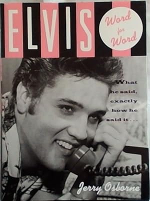 Bild des Verkufers fr Elvis: Word for Word zum Verkauf von Chapter 1