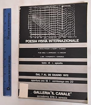 Seller image for Poesia Visiva Internazionale: A. Arias-Mission, J.F. Bory, H. Damen, P.De Vree, L. Marcucci, E. Miccini, L. Ori, M. Perfetti, Sarenco for sale by Mullen Books, ABAA