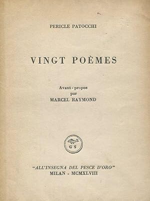Seller image for Vingt poemes. Avant-propos par Marcel-Raymond for sale by Studio Bibliografico Marini