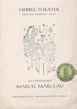 Bild des Verkufers fr Programmheft LA COMPAGNIE MARCEL MARCEAU ca. 1952 zum Verkauf von Programmhefte24 Schauspiel und Musiktheater der letzten 150 Jahre