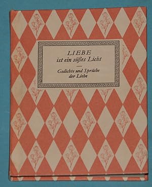 Imagen del vendedor de Liebe ist ein ses Licht - Gedichte und Sprche der Liebe - Duo Bcher - Mit fnf farbigen handlithographien von Cornelia Forster a la venta por Rmpelstbchen