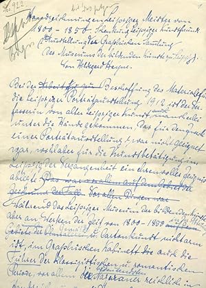 Handzeichnungen Leipziger Meister von 1800-1850. Schenkung Leipziger Kunstfreunde. (2. Ausstellun...