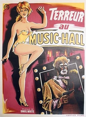 "TERREUR AU MUSIC-HALL (CITA IMPOSIBLE)"Affiche originale entoilée / Réalisé par Antonio SANTILLA...