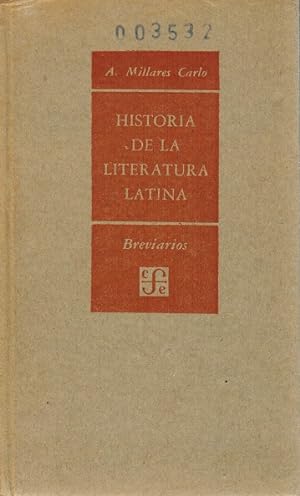 Seller image for Historia de la literatura latina. for sale by La Librera, Iberoamerikan. Buchhandlung