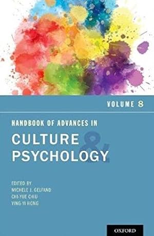 Bild des Verkufers fr Handbook of Advances in Culture and Psychology zum Verkauf von GreatBookPrices