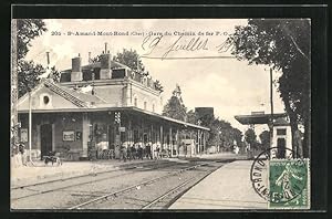 Ansichtskarte St-Amand-Mont-Rond, Gare du Chemin de fer P.-O.