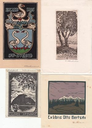 Imagen del vendedor de 8 Exlibris. a la venta por Antiquariat  Braun