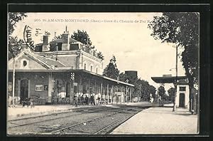 Ansichtskarte St Amand-Montrond, Gare du Chemin de Fer