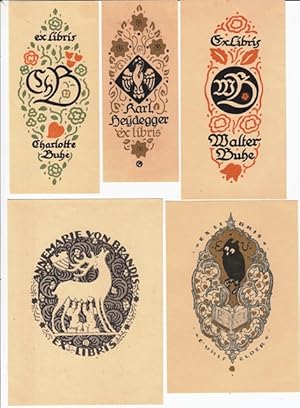 Imagen del vendedor de 7 Exlibris. a la venta por Antiquariat  Braun