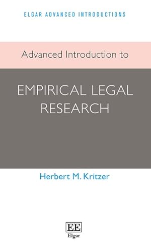 Bild des Verkufers fr Advanced Introduction to Empirical Legal Research zum Verkauf von GreatBookPrices