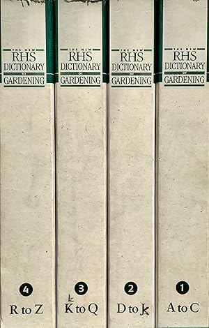 Bild des Verk�ufers f�r The new R.H.S. dictionary of gardening (4 vols.) zum Verkauf von Acanthophyllum Books
