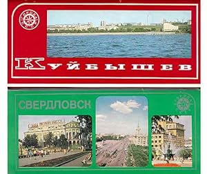 Ansichtskartenmappen Sowjetunion". 8 Titel. 1.) Swerdlowsk, 18 farbige Karten, Text in Russisch ...