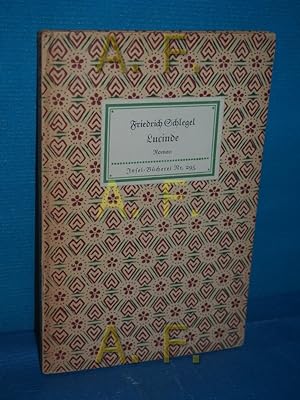 Imagen del vendedor de Lucinde : ein Roman (Insel-Bcherei Nr. 295) a la venta por Antiquarische Fundgrube e.U.