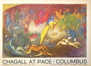 Image du vendeur pour CHAGALL at Pace/Columbus - (Original-Ausstellungsplakat / 1977) mis en vente par BuchKunst-Usedom / Kunsthalle