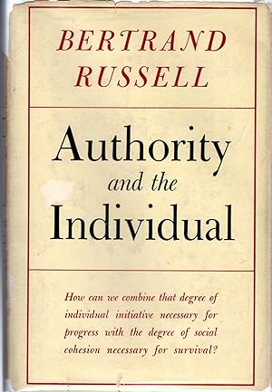 Seller image for Authority and the Individual for sale by Dorley House Books, Inc.