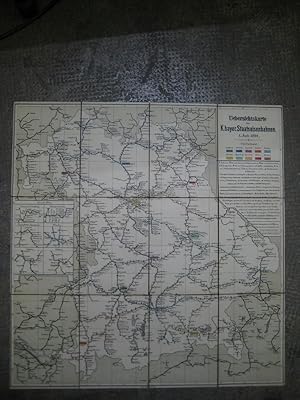 Uebersichtskarte der K. bayer. Staatseisenbahnen. 1. Juli 1891. [Maßstab 1:600.000].