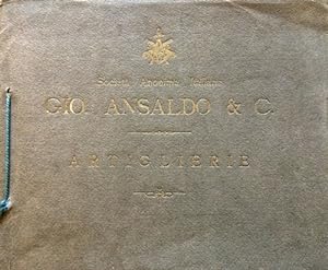 ARTIGLIERIE Gio. ANSALDO & C. Album dell?inizio del Novecento con fotografie originali della Soci...