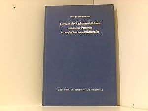 Immagine del venditore per Grenzen der Rechtspersnlichkeit juristischer Personen im englischen Gesellschaftsrecht venduto da Book Broker