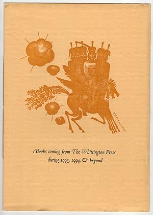Image du vendeur pour Books coming from The Whittington Press during 1993, 1994 & beyond mis en vente par Leopolis