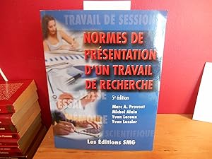 Seller image for Normes de prsentation d'un travail de recherche for sale by La Bouquinerie  Dd
