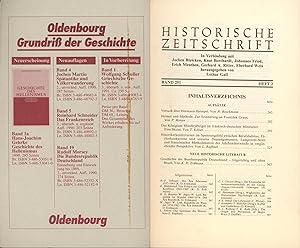 Bild des Verkufers fr Historische Zeitschrift. HIER: Band 251, Heft 2, Oktober 1990, zum Verkauf von Antiquariat Kastanienhof