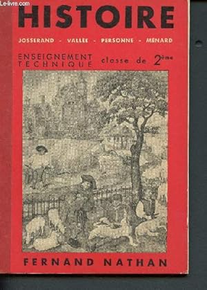Seller image for Histoire - Enseignement technique - Classe de 2me for sale by Le-Livre