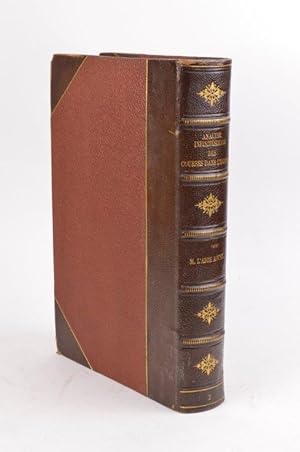 Image du vendeur pour Analyse Infinitsimale des Courbes dans l'Espace. Paris: Gauthier-Villars, 1876. [Bound with:] Des Roulettes en Gnral par M. l'Abb Aoust. Marseille: Barlatier-Feissat, 1870. Bound with:] Sur les Diverses Manires de Prsenter la Thorie des Onges Lumineuses, par M. de Saint-Venant. mis en vente par Forest Books, ABA-ILAB