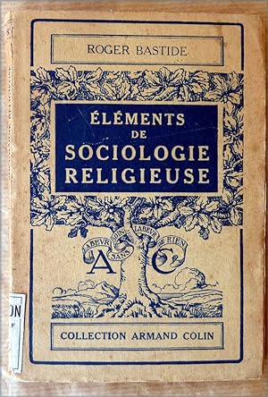 Immagine del venditore per Elments de sociologie religieuse. venduto da librairie sciardet