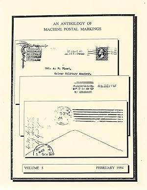 Seller image for An Anthology of Machine Postal Markings, Volume 5 for sale by Cher Bibler