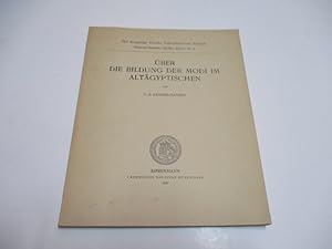 Seller image for ber die Bildung der Modi im Altgyptischen. for sale by Ottmar Mller