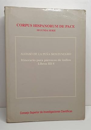 Imagen del vendedor de ITINERARIO PARA PRROCOS DE INDIOS. Libros III-V a la venta por Librera Antonio Castro