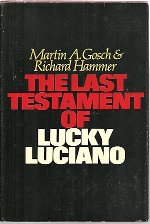 Seller image for The Last Testament of Lucky Luciano for sale by Sabra Books