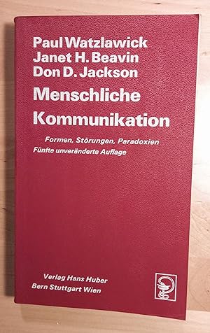 Seller image for Menschliche Kommunikation. Formen, Strungen, Paradoxien for sale by Llibres Bombeta