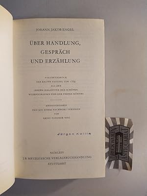 Seller image for ber Handlung, Gesprch und Erzhlung. (Realienbcher fr Germanisten. Abt. G: Dokumentationen). for sale by Druckwaren Antiquariat