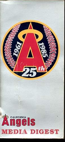 CALIFORNIA ANGELS 1985 MEDIA GUIDE-MLB-L@@K! G/VG