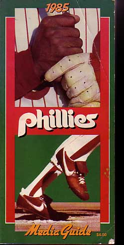 PHILADEPHIA PHILLIES MEDIA GUIDE 1985 G