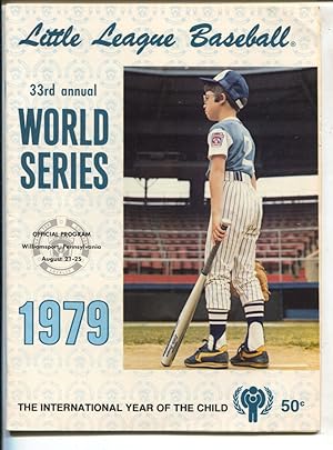 Seller image for Little League World Series Program 8/21/1979-33rd Annual World Series-Williamsport PA-history-pix-info-VF for sale by DTA Collectibles