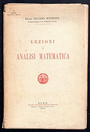 Immagine del venditore per Lezioni di analisi matematica venduto da Sergio Trippini