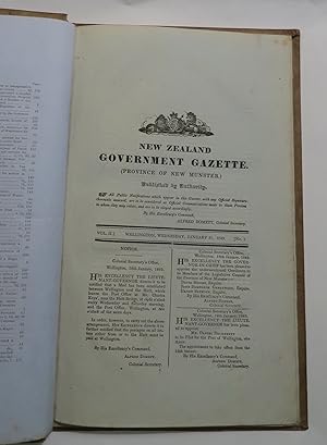 Imagen del vendedor de New Zealand Government Gazette. (Province of New Munster) Vol. II, Nos. 1-27 [Complete 27 issues for the year 1849] a la venta por Renaissance Books, ANZAAB / ILAB