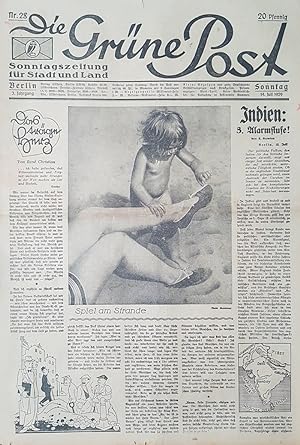 Die Grüne Post. Sonntag, 14. Juli 1929. Sonntagszeitung für Stadt und Land. Verlag Ullstein, Berl...