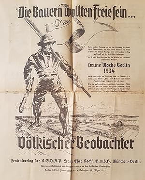 Völkischer Beobachter. 8 Ausgaben aus dem Jahr 1934. Ausgabe A / Berliner Ausgabe. Kampfblatt der...
