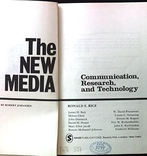 Imagen del vendedor de The New Media: Communication, Research, and Technology; a la venta por books4less (Versandantiquariat Petra Gros GmbH & Co. KG)