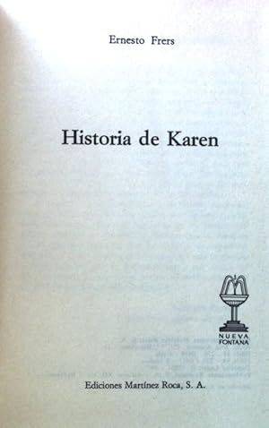 Bild des Verkufers fr Historia de Karen; zum Verkauf von books4less (Versandantiquariat Petra Gros GmbH & Co. KG)