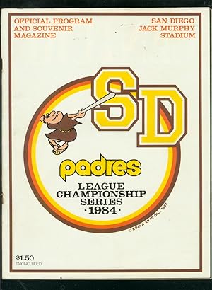 SAN DIEGO PADRES LEAGUE CHAMPIONSHIP SERIES-PROGRAM '84 VG