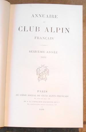 Annuaire du Club Alpin Français 1889