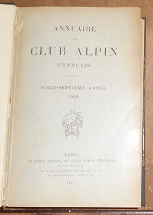 Annuaire du Club Alpin Français 1900