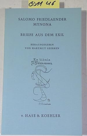 Image du vendeur pour Briefe aus dem Exil, 1933-1946 (Mainzer Reihe, Band 54) mis en vente par Antiquariat Trger