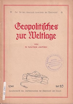 Seller image for Geopolitisches zur Weltlage for sale by Clivia Mueller